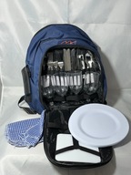 Plecak piknikowy z wyposażeniem dla 4 osób, torba termiczna