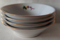 Porcelanowe miseczki Porcelana Włocławek kwiaty