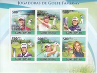Gwinea Bissau 2010 ** cena 5,90 zł kat.7,50€ (2) - SPORT, GOLF, arkusz