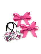 Komplet do włosów gumki i spinki kokardki handmade Momilio kolekcja Clara