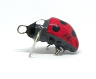 Wobler ŻUK biedronka hand made, rękodzieło 2 cm