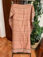 M Szalik cienki artystyczne paski róż brąz