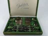 Komplet sztućców Hefra- wzór Amerykański, 30 elementów | sztućce PRL plater