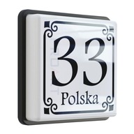LED PODŚWIETLANY numer na dom tabliczka adresowa G