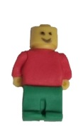 Figurka 3D Lego ludzik figurka z cukru na tort