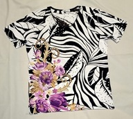 bluzka damska TMT FASHION L z krótkim rękawkiem