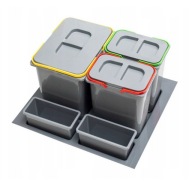 ZESTAW KOSZY KUCHENNYCH POJEMNYCH 3szt 29L