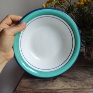 Talerz ceramiczny obiadowy głęboki La Primula Italy 21 cm rustykalny