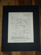RAFAEL SANTI - GRAFIKA - "Maryja i Dziecko" - Francja 1803 r. (RENESANS)