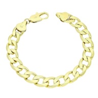 84341 BRANSOLETKA 14K POZŁACANA 21 CM 10,5 MM splot pancerka