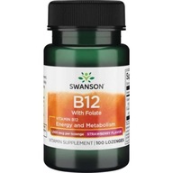 Tabletki do ssania Swanson Health Products Witamina B-12 1000 mcg 100 szt.