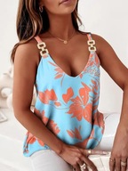 Elegancka Bluzka Letnia Top 3XL/46 Nowa