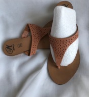 Mantaray klapki skóra naturalna 37