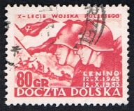 1953 Polska fi 681 - 10-lecie Ludowego Wojska Polskiego