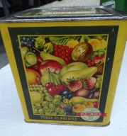 Puszka pojemnik blaszany ozdobny dekoracyjny produkt vintage