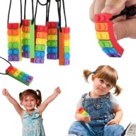 GRYZAK LOGOPEDYCZNY SENSORYCZNY DLA DZIECI NASZYJNIK ANTYSTRESOWY GRYZIENIE