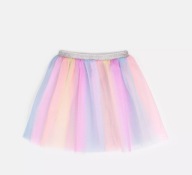 Tiulowa, Rozkloszowana Spódniczka Kolorowa Rozmiar Uniwersalny