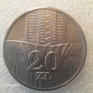 20 zł Wieżowiec i Kłosy 1973 mennicza, st. -1.