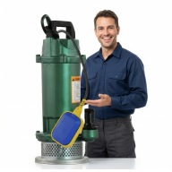 NOWA Pompa Do Wody Brudnej Czystej Z Pływakiem Sito Wydajna Szamba MOCNA