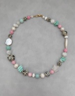 Naszyjnik KOVALI handmade BIG SPRING z kamieni naturalnych i szkła lampwork