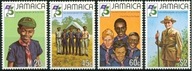 Jamajka 1982 Znaczki 532-5 ** harcerstwo