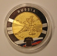 EURO 2012 POLSKA - UKRAINA, NUMIZMAT - ROSJA + CERTYFIKAT