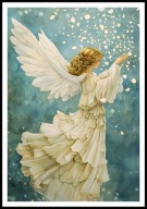 A2 PLAKAT OBRAZ ANIOŁ, PLAKAT Z ANIOŁEM, ANIELSKIE SKRZYDŁA, ANIELICA NR 9