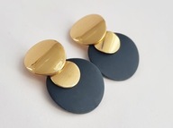 ORYGINALNE WISZĄCE KLIPSY POZŁACANE KOŁA