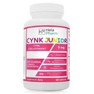 Tabletki do ssania Hela Pharm Cynk dla dzieci 5 mg malinowe 60 szt.