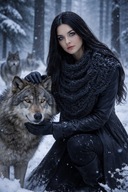 PIĘKNA WEŁNIANA MIĘKKA CIEPŁA CZARNA W 3D SZYDEŁKOWA CHUSTA BOHO_PREZENT