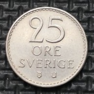 *SZWECJA [0074]*25 ore 1973 (SVERIGE) Król Gustaw VI Adolf Korona Monogram