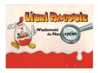 Kinder Niespodzianka 1998 rok teczka Liski Rabusie Unikat !