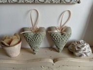 KORONKOWE SERCA -DUŻE ZAWIESZKI komplet 2 szt.