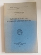 Senechal La Pologne de 1830 a 1846 dans la poesie Romantique francaise 1937