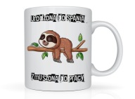 Śmieszny kubek z nadrukiem dla siostry przyjaciółki na prezent praca