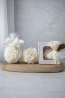 Podziękowanie świeca Piwonia ś w tiulu Chrzciny Roczek Ślub Komunia |noya