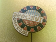 Oryg Stara Odznaka Emaliowana- BUDOHUT HPBM - CZELADŹ - powstał1974r- duża