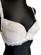 Piękny koronkowy biustonosz stanik delikatny push-up r. 75B