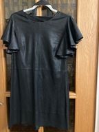 SUKIENKA DEPECHE CZARNA (M) SKÓRA EKOLOGICZNA