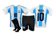 MESSI koszulka spodenki getry ARGENTYNA rozm. 122