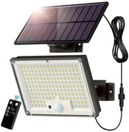 LAMPA SOLARNA LED Z OSOBNYM PANELEM PILOT Z CZUJNIKIEM ZMIERZCHU RUCHU