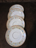 KAROLINA SPODKI TALERZYKI PORCELANA VINTAGE PRL lata 70 komplet 4 sztuki