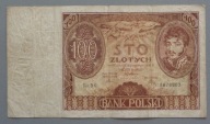 100 złotych z 1934 roku seria BK. , z okresu II RP ,