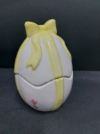 Szkatułka puzderko ceramiczne Jajo vintage design