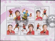 Gwinea Bissau Mi. 4474-78 kas. Sport, tenis stołowy
