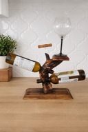 Luksusowy stojak na wino | Idealny prezent dla miłośnika wina