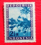 Indonezja 1949 drzewa palmy czyste**