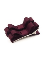 Momilio handmade Spinki do włosów kokardki basic burgund