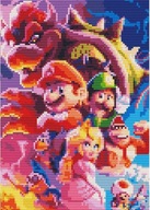 Haft diamentowy, mozaika, obraz 5D Mario, Sztab #6266