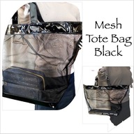Stylowa torba / koszyk shopper mesh tote bag black